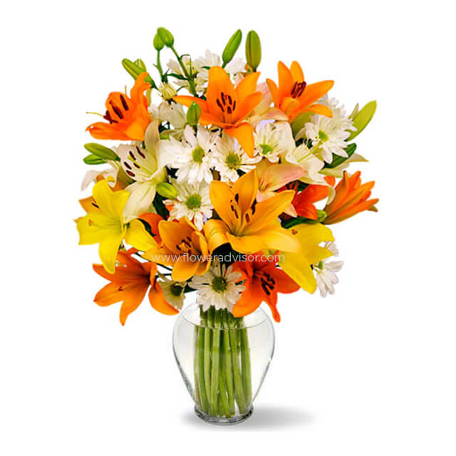 Celestial Lilies Bouquet