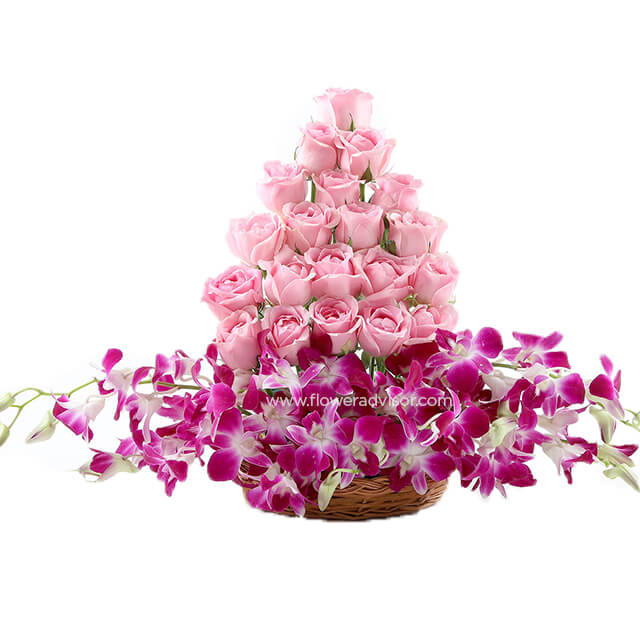 Cane Basket Arrangement