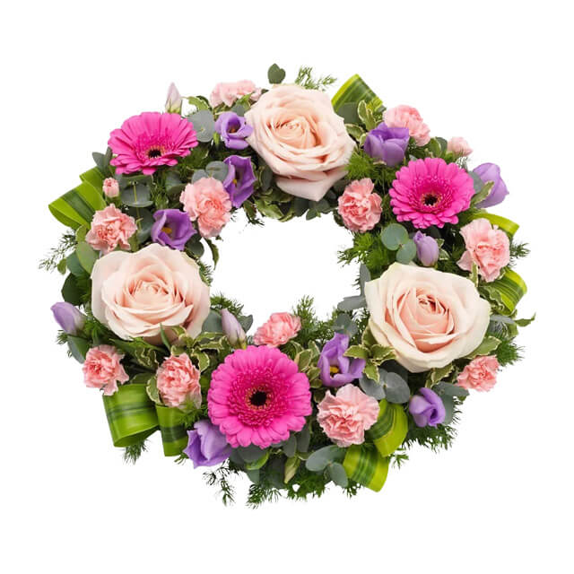 Graceful Farewell Floral Wreath