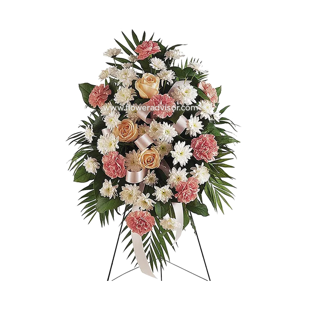 Pastel Floral Sympathy Standing Spray