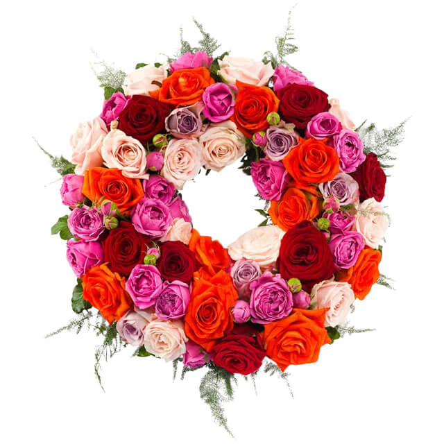 Rose Farewell Bier Wreath