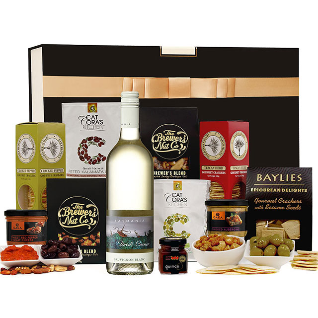 White Wine & Nibbles Hamper